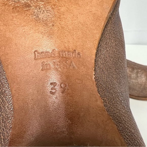 Cydwoq Handmade Starlight Metallic Slip On Medicine Loafer Cap Toe Flat 9 - Picture 9 of 11